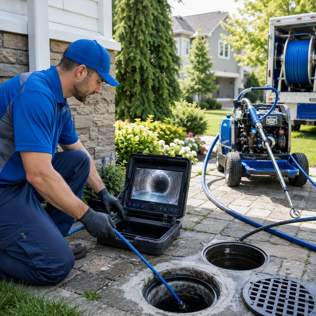Outdoor drain cleaning professionals serving Erick, OK